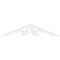 Ekena Millwork Pitch Riley Architectural Grade PVC Gable Pediment, 36"W x 7 1/2"H x 1"P (5/12) GPP036X008X100RIL - alternate 3